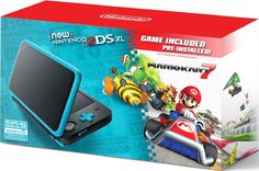 Nintendo 2DS XL System with Mario Kart 7 JUST 99 Ships Free!