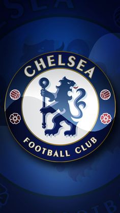 the chelsea logo on a blue background