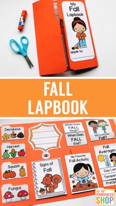 the fall lapbook is an easy way to teach students about fall and what they are doing