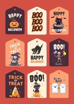 🎁 Halloween Gift Tag 🎁 Halloween Gift Tags, Halloween Kitty, Free Printable Halloween, Cat Tags, Trick Or Treat Bags, Printable Halloween, Printables Free, Gift Tags Printable, Halloween Boo