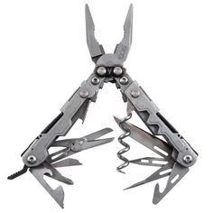 the multi - tool is open and ready to be used by someone with multiple tools