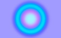 a blue and pink circular object on a gray background