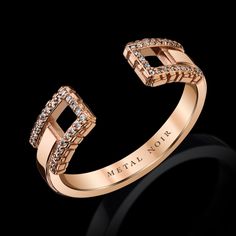 Our Signature Collection Cuff in solid 18K Rose Gold with round brilliant diamonds on cuff only. Approx .15 carats. VS+ Clarity. F+ Color. 2.5mm band. 5mm Cuff width. Luxury Rose Gold Bands, Rose Gold Diamond Ring With Accents For Everyday Luxury, Luxury Diamond Ring With Vs Clarity And Open Band, Luxury Rose Gold Open Diamond Ring, Everyday Luxury Rose Gold Diamond Ring, Luxury Rose Gold Evening Rings, Timeless Rose Gold Open Ring Diamond Ring, Rose Gold Open Band Diamond Ring, Timeless Rose Gold Open Diamond Ring