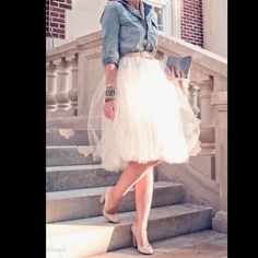 Ivory Tulle Skirt, Tulle Skirt Bridesmaid, Tulle Outfit, White Tulle Skirt, Shower Outfits