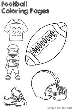 football coloring pages for kids to color