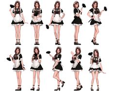 [심즈4 포즈] Maid Girl : 네이버 블로그 Maid Girl, 4 Poses