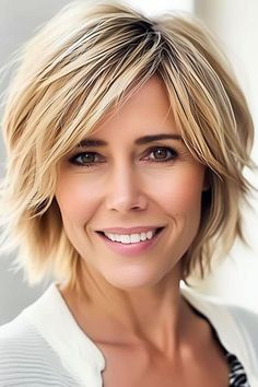 Choppy Bob Hairstyles For Fine Hair, Kort Bob, Blonde Short Hair, Trendy Bob Hairstyles, Blonde Short, Choppy Bob Hairstyles, Hairstyles For Women Over 50, Short Hair Wigs