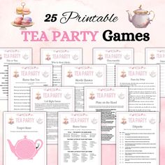 the 25 printable tea party games