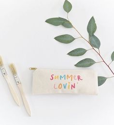 How cute are these pencil pouches for back to school? These 100% cotton canvas pencil cases make the perfect pouch for all ages! | How cute are these pencil pouches for back to school? These 100% cotton canvas pencil cases make the perfect pouch for all ages! Its unique design and style caters to all personalities. Simply fill with pens, pencils, stationery or even travel essentials! Not only are these pouches a cute stationery accessory, they are the perfect size for your makeup brushes and cos Cute Everyday Pencil Case For Back To School, Trendy Zipper Pouch Stationery, Back To School Zipper Pouch Cosmetic Bag, Trendy Pencil Cosmetic Bag For Back To School, Trendy Everyday Pencil Stationery, White Pencil Cosmetic Bag For Back To School, Trendy Multicolor Stationery For Back To School, White Pencil-shaped Cosmetic Bag For Back To School, Trendy Multicolor Back To School Stationery