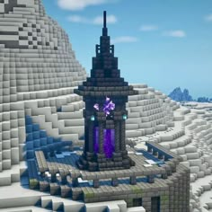 an image of a tower in minecraft