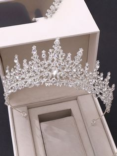 a tiara in a box on a table