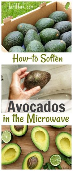 avocados in the microwave and how to soften them