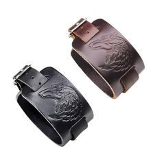 100% High Quality And Brand New Item will arrive with a small blue jewelry bag as free gift Best Present To Choose As Birthday/Anniversary/Wedding/Couples/Holiday Gift Material: Leather&Alloy Color: Black;Brown Length*Width: 1.41"(29cm)*1.57"(4cm) Weight(Kg/oz): 0.029/1.04  Package includes 1pc bracelet 1pc gift bag Metal Alloy Style Bangle Metal Purity Unknown Brand Unbranded Material Faux Leather UPC Does Not Apply Type Bracelet UPC Does Not Apply Punk Rock Wolf Head Wide Leather Men Adjustable Buckle Belt Bracelet Bangle Cuff 100% High Quality And Brand New Item will arrive with a small blue jewelry bag as free gift Best Present To Choose As Birthday/Anniversary/Wedding/Couples/Holiday Gift Material: Leather&Alloy Color: Black;Brown Length*Width: 1.41"(29cm)*1.57"(4cm) Weight(Kg/oz): 0. Wrist Strap Bracelet Jewelry Gift, Brown Jewelry With Wrist Strap For Gift, Cuff Wristband With Bracelet Strap Gift, Formal Adjustable Bracelets With Wrist Strap, Formal Adjustable Bracelet With Wrist Strap, Cuff Bracelets With Wrist Strap For Gift, Cuff Bracelet Gift, Adjustable Cuff Wristband As Gift, Silver Bracelet With Wrist Strap As Gift