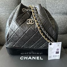 Minimal Use With Minor Edging Wear Pictured. Beautiful Bag To Wear As A Backpack Or Crossbody. All Original Packaging Included. Silhouette Officially Discontinued By Chanel. Collectors Piece. Chanel Backpack Gabrielle, Chanel Gabrielle Backpack, Chanel Gabrielle, Gabrielle Chanel, Chanel Bags, Beautiful Bags, Chanel Bag, Chanel, Bag Lady