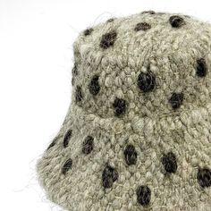 Gray bucket hat in polka dots handmade from wool Style wool hand made bucket hat will protect your head from cold winter. This trendy hats is very warm, soft and comfortable to wear. The best decision for fall-winter season in 2020-2021. SIZE: S-M (56-57 cm) in stock M-L (58-59 cm)Custom Made L-XL (60-61 cm)Custom Made Custom Made design is made after a base pattern, similar to ready-to-wear. Note that it will take our team 10 - 15 days to make your product, so remember to add this to the delive Handmade Bucket Hat With Curved Brim For Winter, Handmade Curved Brim Bucket Hat For Winter, Handmade Winter Bucket Hat With Short Brim, Casual Handmade Wool Hat, Handmade Wide Brim Bucket Hat For Winter, Handmade Wide Brim Winter Bucket Hat, Casual Handmade Cloche Hat For Winter, Casual Handmade Winter Cloche Hat, Trendy Hats