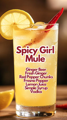 Spicy Girl Mule Spicy Cocktail, Vodka Cocktails Recipes