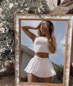 Outfit Tennis, Outfit 2020, Sports Tennis, Pastel Outfit, Aesthetic White, White Outfit, Skirt Outfit, Outfit Aesthetic