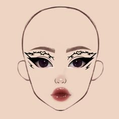 Goth Makeup Ideas Drawing