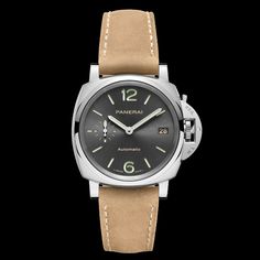 With a diameter of only 38 mm, the new Luminor Due 3 days automatic has the unmistakable Panerai design suitable for every wrist and situation. The Luminor Due is the thinnest and most versatile of Panerai’s creations. Its elegant, logical design, with pure, minimalist lines, is the result of a sophisticated technical reworking of the historic Luminor design. Panerai Luminor, Pure Products, Grey, Design