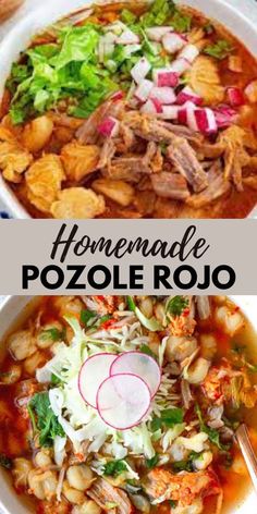 Hearty authentic homemade pozole rojo that's perfect for a satisfying dinner. The rich broth and creamy hominy add amazing flavor. #pozole #rojo #mexican #soup