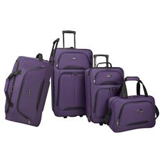 U.S. Traveler Luggage Set - Purple Luggage, Skate Wheels, Set Photo, Tour Bus, Checked Luggage, Best Luggage, Suitcase Set, Spinner Luggage, Luggage Sets