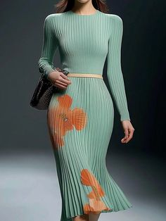 Discover stylish, high-quality dresses at great prices. perfect for any occasion, combining comfort and chic design. Trendy Outfits For Spring, Elegant Dresses Classy Chic, Dress Wishlist, Elegant Knee Length Dresses, Cute Simple Dresses, Fashion Black And White, Front Knot Dress, Ideal Closet, 2piece Outfits