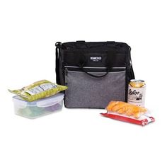 Igloo 9 Can Balance Mini City Cooler Lunch Tote- Gray/Black, Black Gray Insulated Functional Outdoor Lunch Bag, Multifunctional Black Lunch Bag For Outdoor, Functional Insulated Lunch Bag For Outdoor, Functional Insulated Outdoor Lunch Bag, Functional Black Lunch Bag For Outdoor Activities, Practical Black Lunch Bag For Outdoor Activities, Functional Black Lunch Bag With Zipper, Functional Black Lunch Bag With Zipper Closure, Baby Bottle Storage