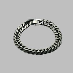 Chain Link Bracelet length: 8.5 inches width: 11mm thickness: 5mm clasp : fold over material: 304 stainless steel Fold Over, Chain Link Bracelet, Link Bracelets, Chain Bracelet, Chain Link, Stainless Steel, Bracelet, Chain, 10 Things