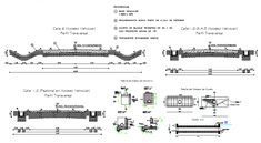 some drawings of different types of conveyor belts and belting systems, including the belt