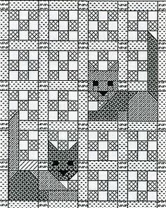 a black and white pattern with squares on it