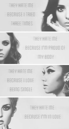 Little Mix. Nobody should hate these girls. All four of them are beautiful and absolutely amazing. Jade teaches us to never give up. Jesy teaches us to be confident. Leigh Anne teaches us that we don't have to be in a relationship. And, Perrie she teaches us to ignore the haters be with who you want to be with. Correct me if I'm wrong, but these lovely ladies don't and NEVER WILL deserve the hate they are receiving. Jessy Nelson, Posh Outfits, Body Image Quotes, Litte Mix, Sassy Women, Celebrity Bodies, Jade Thirlwall, Haters Gonna Hate, Jesy Nelson