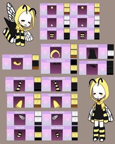 the paper doll is made to look like a bee