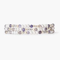 Antica Triple Naked Wrap Bracelet in Grey Pearl – Dandelion Jewelry Beading Ideas, Chain Extenders