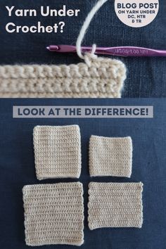 yarn under crochet? look at the differences