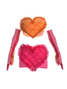 Set consists of micro skirt, cropped top and gloves. THIS IS A DIGITAL ITEM, IT ONLY EXISTS DIGITALLY AND WILL BE APPLIED TO YOUR PHOTO(s). Color: pink, orange. Material: digital organza. Digital clothes fit all sizes. About the brand: Sudi Etuz is an Istanbul based fashion designer whose signature style reflects innovation and conceptual designs. In his first collection for DRESSX, designer is questioning the difference between reality and digital. How can reality be described? Carefully picked Abstract Clothing Design, Heart Rave Outfit, Lovecore Fashion, Aesthetic Styles, Ancient Dragon, Dragon Princess, Performance Outfits, Conceptual Fashion, Micro Skirt