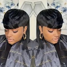 Mullet Weave Hairstyles, 27 Piece Mohawk Quick Weave, Quick Weave Hair Styles For Black Women, Mohawk Quick Weave Hairstyles, Short 27 Piece Hairstyles Quick Weave, Quick Weave Mullet Black Women