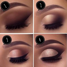 Simple Brown Eye Makeup Step By Step, Easy Brown Eyeshadow Step By Step, Easy Fall Eyeshadow Looks Step By Step, Fall Eye Makeup Tutorial, Simple Brown Eyeshadow Tutorial, Neutral Brown Eyeshadow Looks Step By Step, Eye Makeup For Brown Eyes, Fall Eye Makeup, Evening Eye Makeup