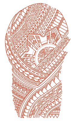 an orange and white drawing of a head with many lines in the shape of letters