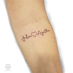 a woman's arm with a tattoo that says, alive and faith on it