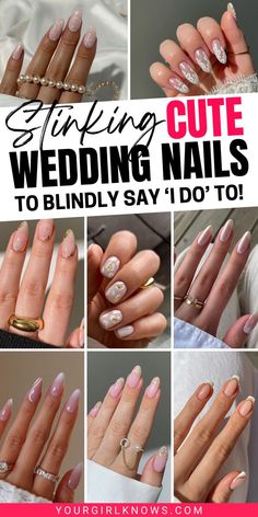 Say "I do" to the perfect manicure! Are you searching for the dreamiest wedding nails for the bride? Look no further! Our collection of wedding nail designs ranges from simple wedding nails that whisper sweet sophistication to trendy wedding nails that scream modern glamour. Whether you're all about that classy bridal look or on the hunt for something uniquely you, we've curated ideas that will have you swooning! Explore classy wedding nails that match any bride's style! Chic Classy Wedding, Nails For The Bride, Trendy Wedding Nails, Classy Wedding Nails, Wedding Nail Designs, Simple Wedding Nails, Wedding Manicure