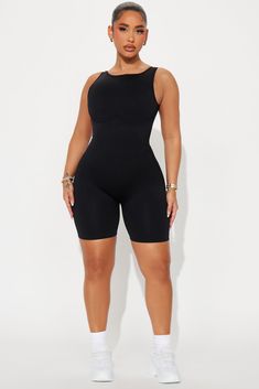 Available In CobaltBlue And Black. Active Romper High Neck Sleeveless Seamless Backless Low Impact Stretch 90% Nylon 10% Spandex Imported | Stay Grounded Active Romper in Black size XS by Fashion Nova Black Shapewear With Built-in Bra For Sports, Black Compression Bodysuit With Built-in Bra, Solid Compression Sleeveless Shapewear, Sleeveless Stretch Shapewear With Built-in Bra, Sleeveless Compression Shapewear For Workout, Compression Shapewear With Built-in Bra Sleeveless, Compression Sleeveless Shapewear With Built-in Bra, Compression Shapewear With Built-in Bra, Black Compression Tank Top With Built-in Bra