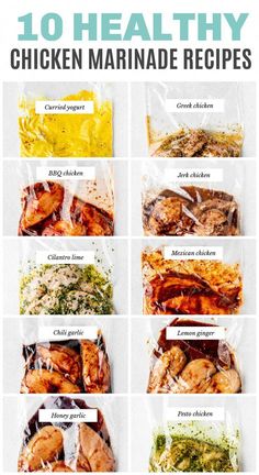 the top ten healthy chicken marinade recipes