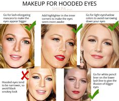 What's Your Eye Shape + Best Makeup for Your Eye Shape Simple Eye Makeup To Make Eyes Bigger, Smokey Eye Makeup Dark Brown Eyes, Eye Shadow For Partially Hooded Eyes, Eyeliner For Eyeshapes, Almond Shaped Eye Makeup, Make Up For Partially Hooded Eyes, Mascara For Hooded Eyes, Eyeshape Eyeliner, Make Up Looks Hooded Eyes