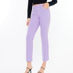 New With Tag! If You Have Questions Please Ask! Lavender Jeans, High Jeans, High Rise, Colored Jeans, Lavender, Women Jeans, Purple, Women Shopping, Color