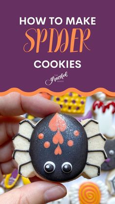 how to make spider cookies for halloween