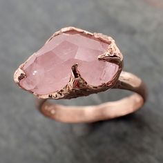 Partially Faceted Morganite solitaire 14k Rose gold Ring Gold Pink Gemstone Cocktail Ring Statement Ring gemstone Jewelry byAngeline morganite feels so soft gentle and loving. I hand carved this ring in wax and cast it in solid White gold using the lost wax casting process. This one of a kind ring is a size 7 and It can be resized. The stone measures about 14mm X 9mm. The bands' width is about 3mm Throughout all time and history, in every tribe and culture all around the world crystal,s minerals Pink Gold Morganite Ring With Gemstone, Faceted Rose Gold Ring Jewelry, Morganite Solitaire Ring In Rose Gold, Rose Gold Morganite Solitaire Ring, Rose Gold Morganite Gemstone Jewelry, Rose Gold Gemstone Rings In 14k, Morganite Solitaire Fine Jewelry, Fine Morganite Solitaire Jewelry, Rose Gold Morganite Jewelry With Diamond Cut