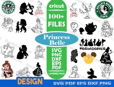 the princess and the frog svg files are available for use in this project, which includes