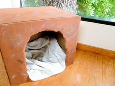 the dog house is made out of clay