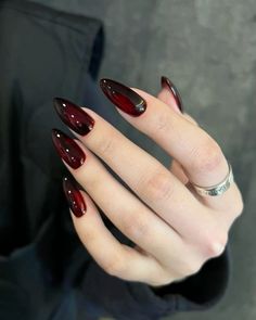 Vamp Nails, Ongles Goth, Vampire Nails, Nail Art Halloween