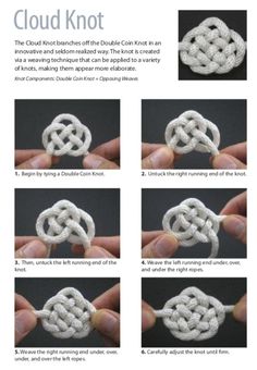 instructions for how to crochet the cloud knot